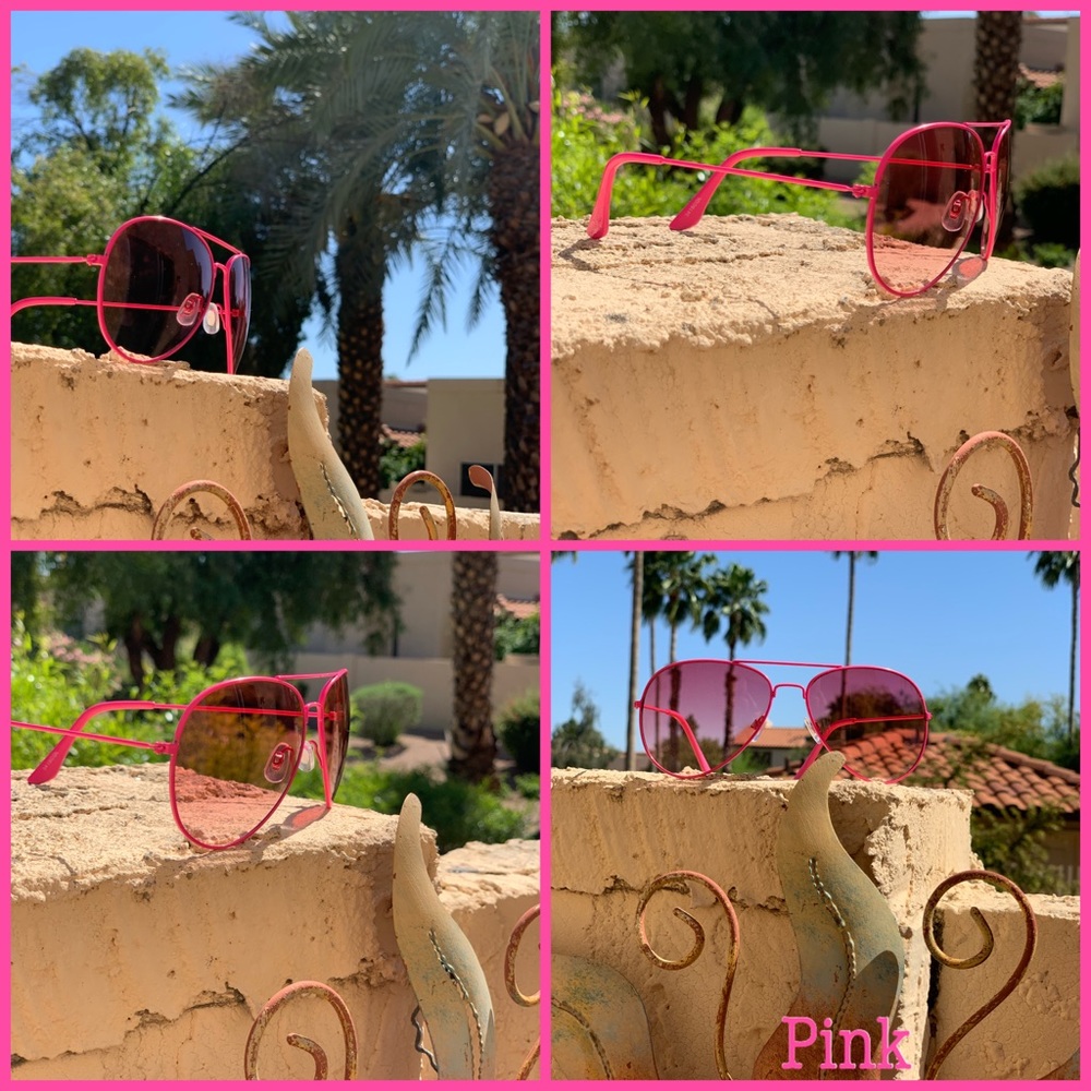 Pink Retro Aviator Sunnies